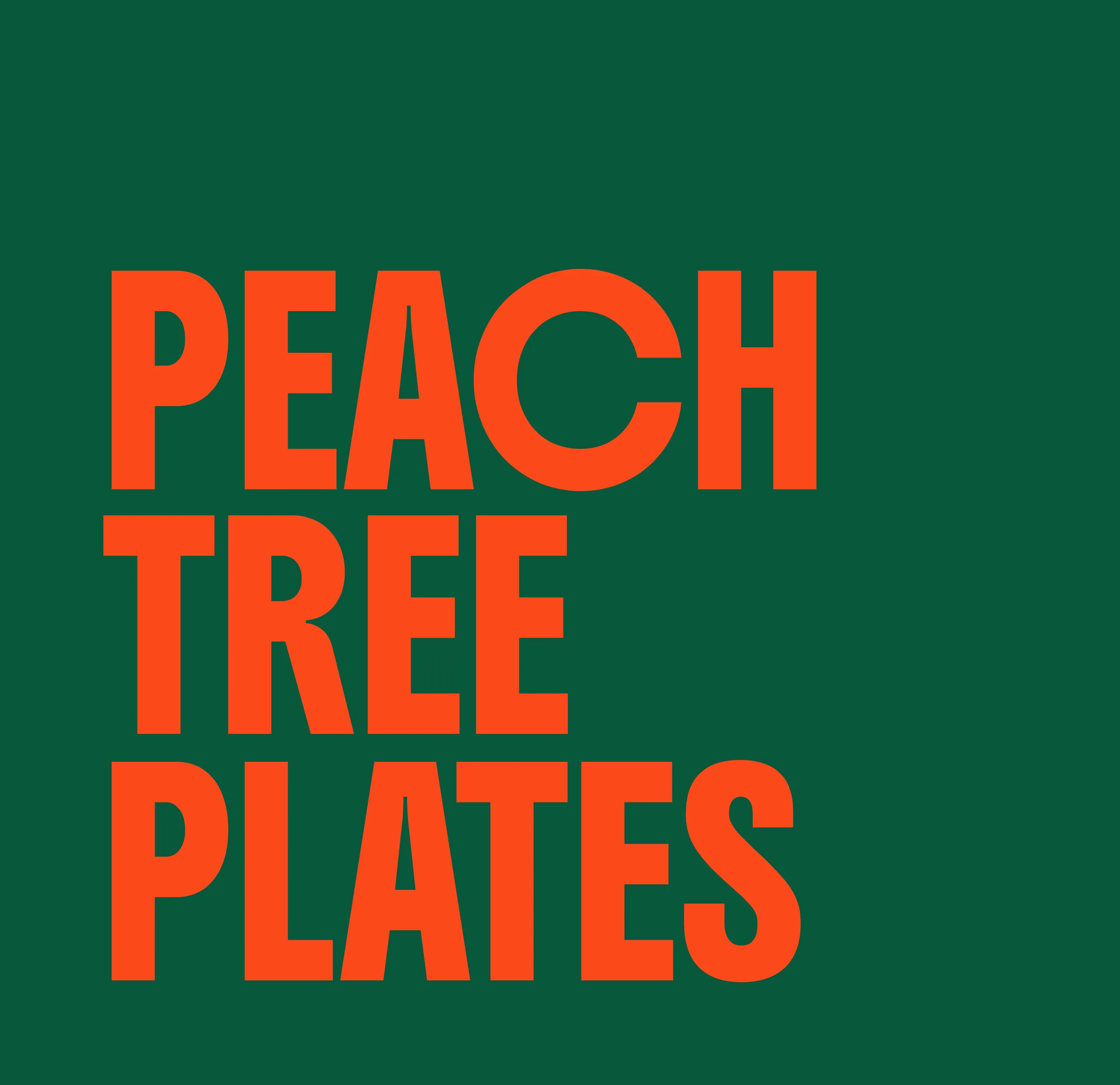 PeachTree Plates 18